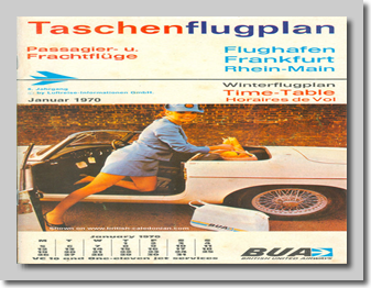 A Frankfurt Airport Timetable - Jan 1970